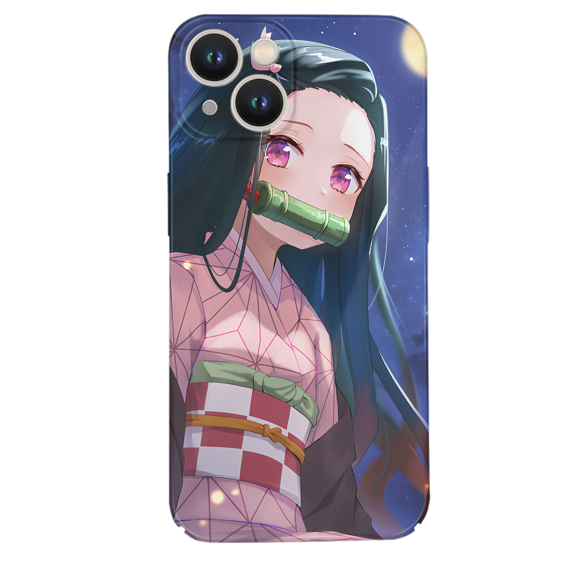 （画像用） 鬼滅の刃（きめつのやいば）竈門 禰󠄀豆子／かまど ねずこ Kamado Nezuko 【iPhone 14シリーズ対応】ハードケース
